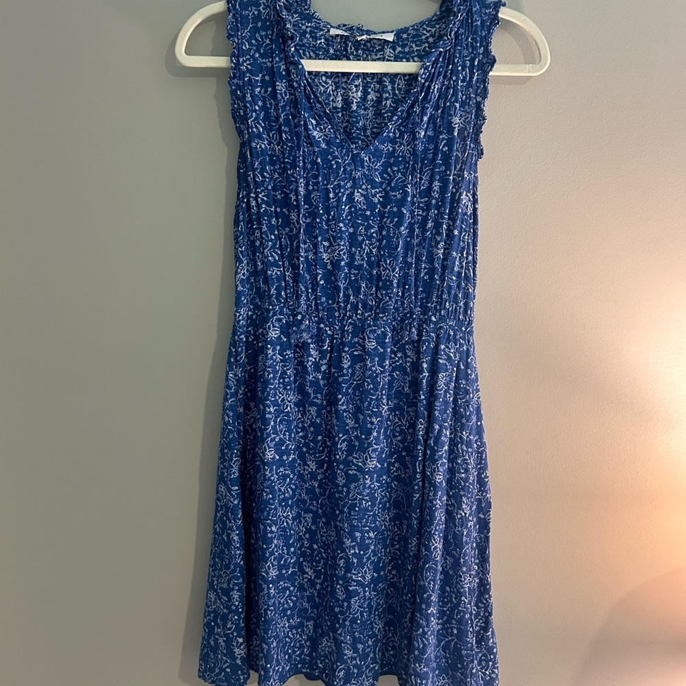 Collective Concepts Blue Floral Sleeveless Dress